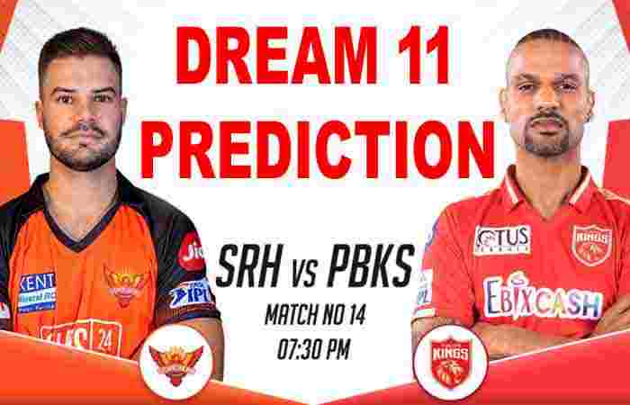 SRH Vs PBKS IPL Dream11 Prediction
