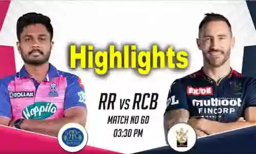 rr vs rcb highlights today
