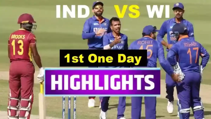 IND Vs MI 1st ODI Highlights 2023 : India Vs West Indies 1st One Day 2023 ODI Match Scorecard, Today Match Highlights, Results