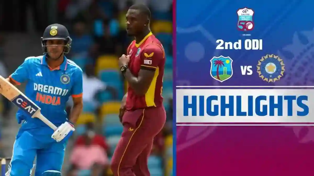 IND Vs WI 2nd ODI Highlights 2023 : India Vs West Indies 2nd One Day 2023 ODI Match Scorecard, Today Match Highlights, Results