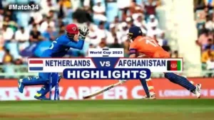 Netherlands vs Afghanistan highlights 2023