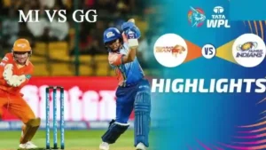 GG W Vs MI W WPL Highlights 2024