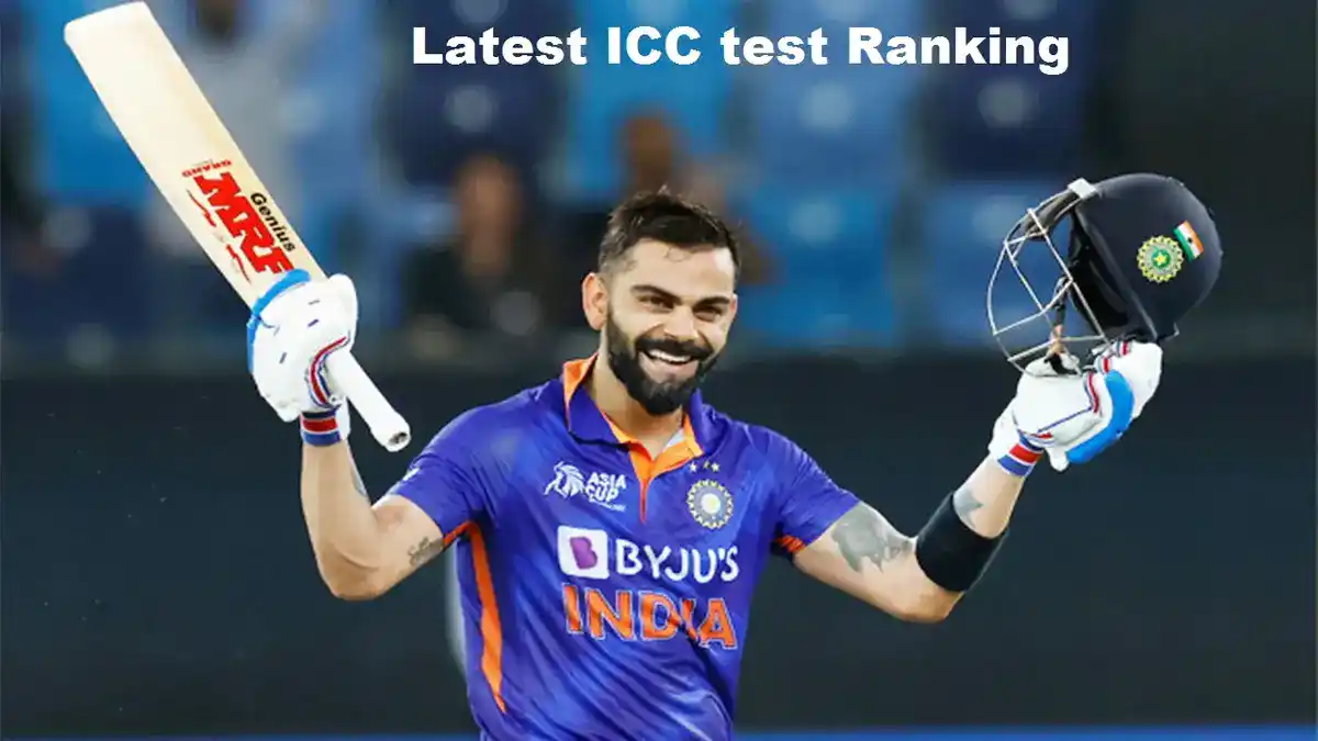 Virat Kohli moved up to eighth place Rohit Sharma dropped a spot to 6 in the latest ICC test Ranking